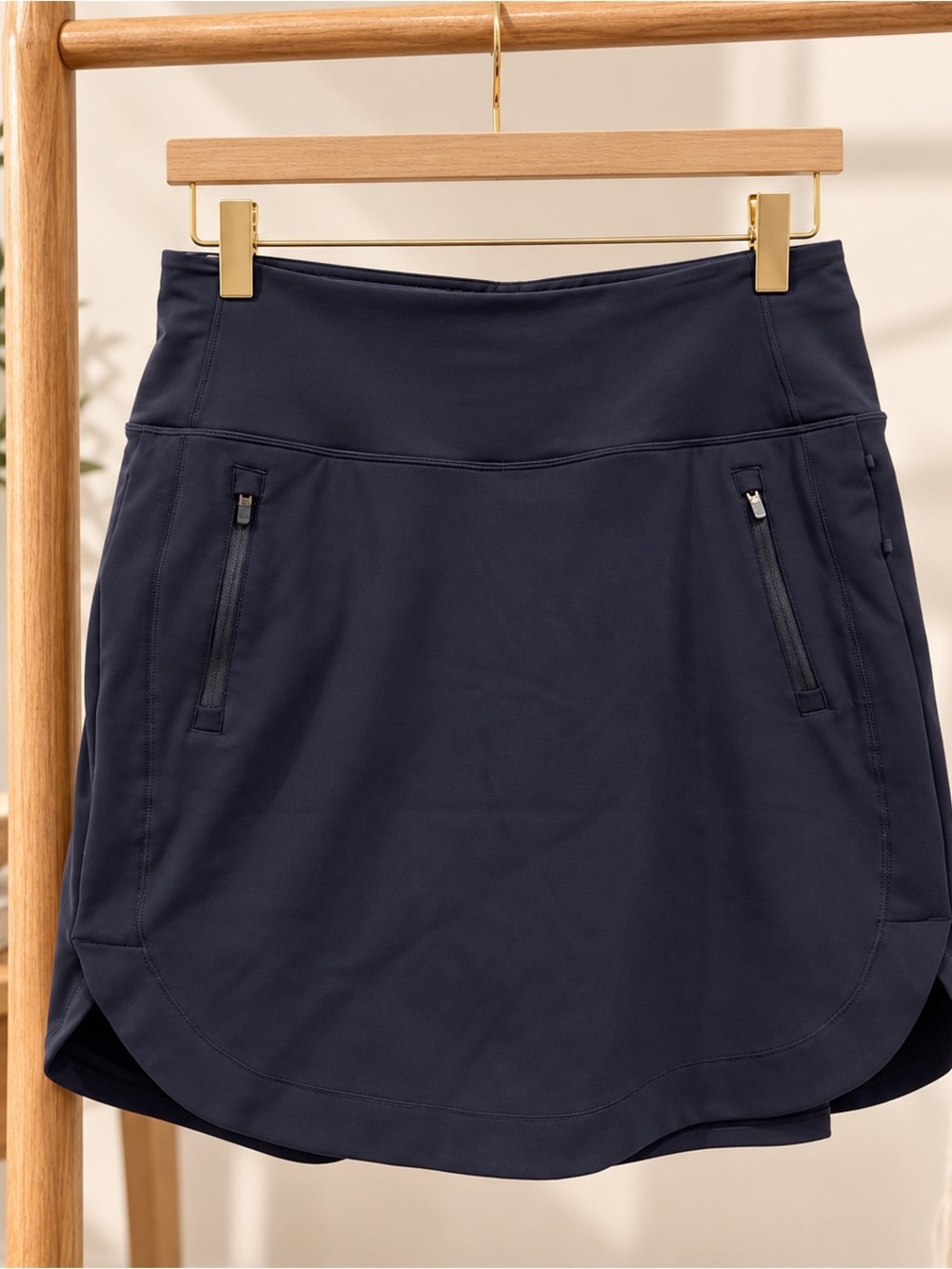 Athleta Fairway Golf Skort 18” Navy Blue Size M Golf Tennis Pickleball